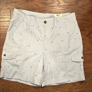 NWT Style & Co. Light Blue Star-Patterned Cargo Shorts